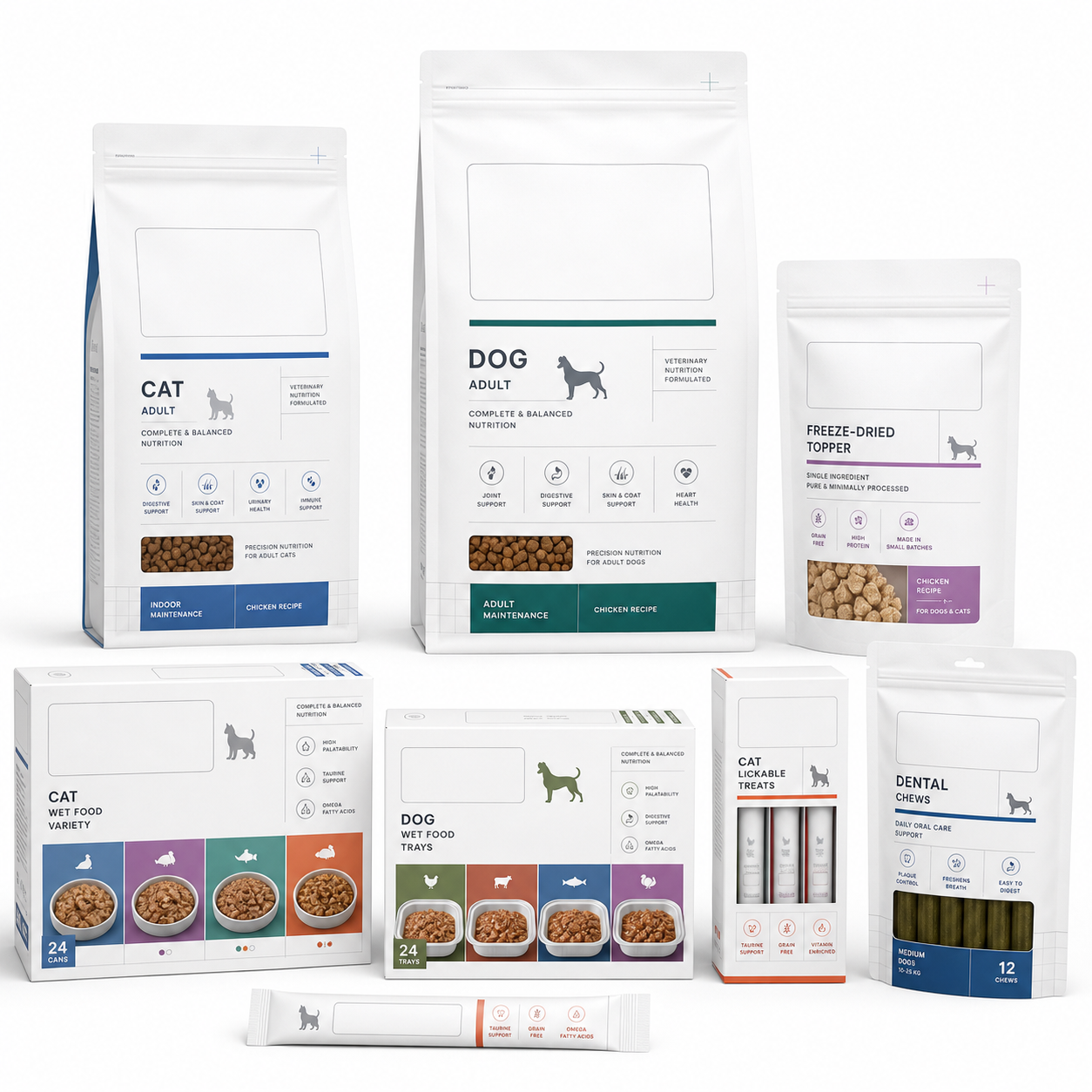 Clinical Science Grid System packaging style for Vet-channel functional line